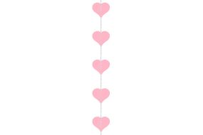 ballonband deko herz rosa 