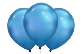 ballons blau chrome 1 