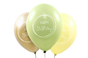 ballons happy birthday boho champagne 1 