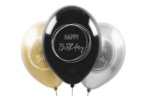 ballons happy birthday boho elegant 