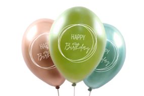 ballons happy birthday boho nature 