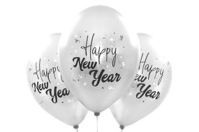 ballons happy new year silber 1 