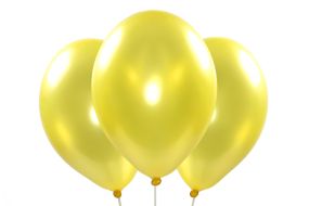 ballons metallic gelb 1 