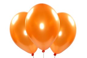 ballons metallic orange 1 