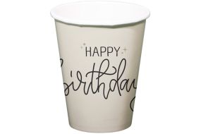 becher creme schwarz 