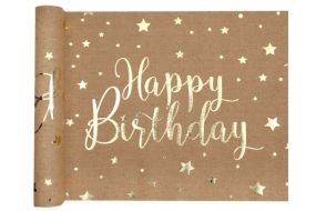 birthday braun tischlaeufer 