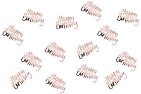 deko konfetti birthday rosegold 