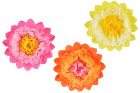 deko seidenpapier blumen 