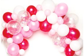 diy girlande rosa 