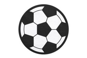 fussball soccer servietten rund 