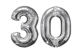 geschenkballon zahl 30 1 