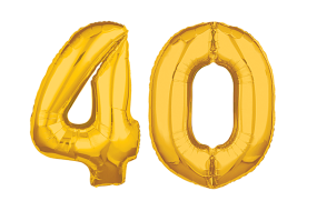geschenkballon zahl 40 gold 1 