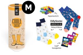 geschenkbombe blopp coole socke orange inhalt m 