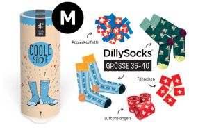 geschenkbombe blopp socke swiss 36 