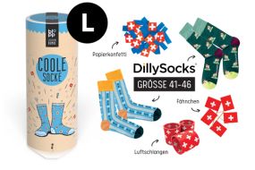 geschenkbombe blopp socke swiss 41 