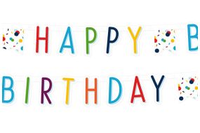 happy birthday girlande konfetti 