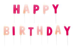 happy birthday kerzen pink 1 
