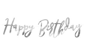 hb schriftzug girlande silber 