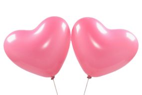 herzballons rosa 1 