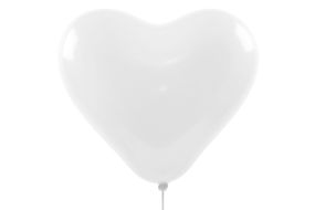 herzballons weiss maxi 