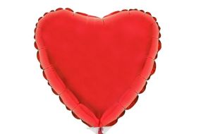 mini folienballon herzrot 