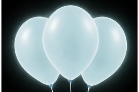 neon ballons blau leuchtend 