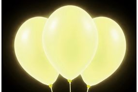 neon ballons gelb leuchtend 