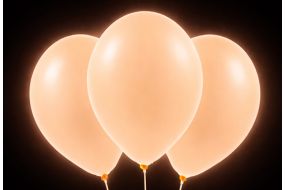 neon ballons orange leuchtend 