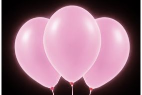 neon ballons pink leuchtend 