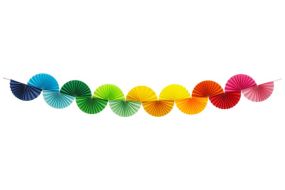 papiergirlande regenbogen 