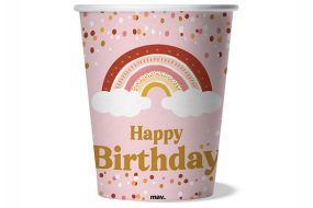 regenbogen becher 