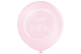 riesenballon geburtstag boho rosa soft 