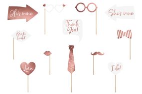 selfie set hochzeit rosegold 1 