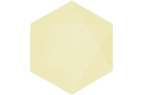 teller maxi hexagon nature gelb soft 