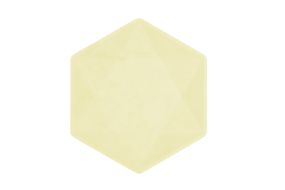 teller midi hexagon nature gelb soft 