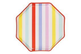 teller streifen pastell 
