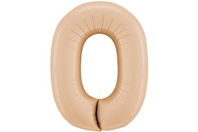 zahl 0 satin beige 