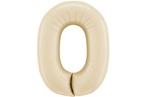 zahl 0 satin creme 