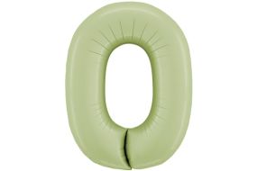 zahl 0 satin gruen 
