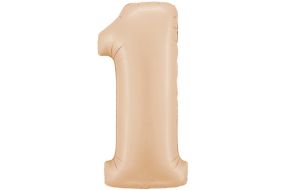 zahl 1 satin beige 