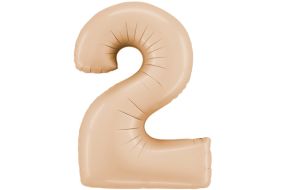 zahl 2 satin beige 