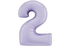 zahl 2 satin lilac 