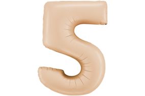zahl 5 satin beige 