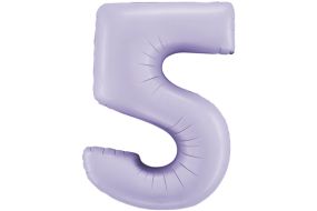 zahl 5 satin lilac 