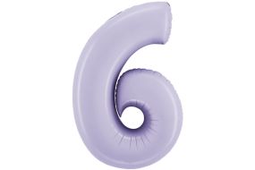 zahl 6 satin lilac 