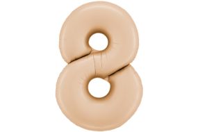 zahl 8 satin beige 