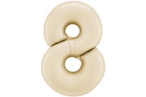 zahl 8 satin creme 