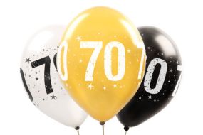 zahlenballon metallic 70 sw 