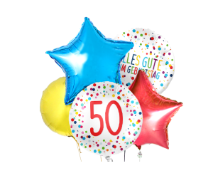 ballon bouquet 50 alles gute 