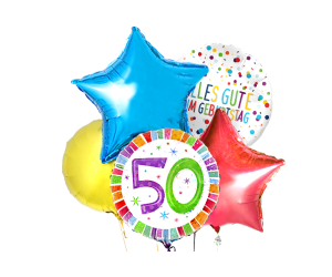 ballon bouquet 50 geburtstag n 